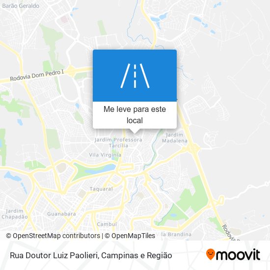 Rua Doutor Luiz Paolieri mapa