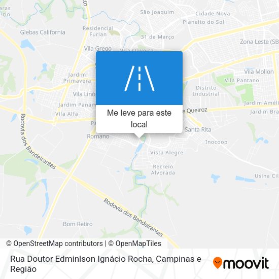 Rua Doutor Edminlson Ignácio Rocha mapa
