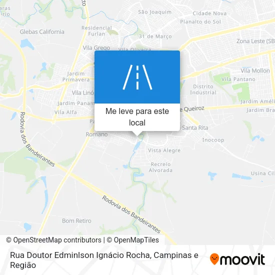 Rua Doutor Edminlson Ignácio Rocha mapa