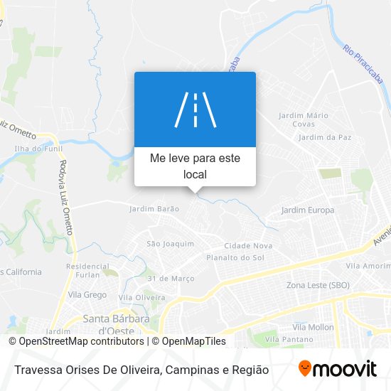Travessa Orises De Oliveira mapa