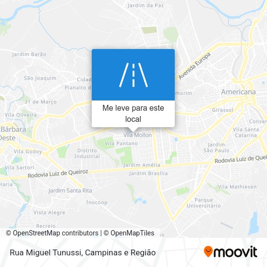 Rua Miguel Tunussi mapa