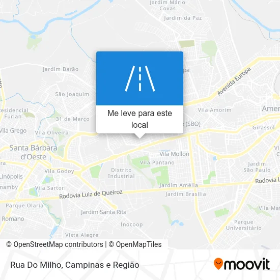 Rua Do Milho mapa