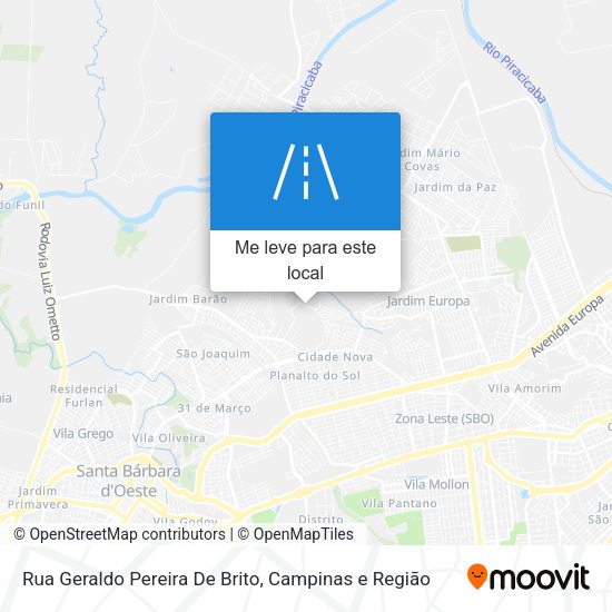 Rua Geraldo Pereira De Brito mapa
