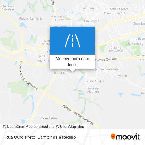 Rua Ouro Preto mapa