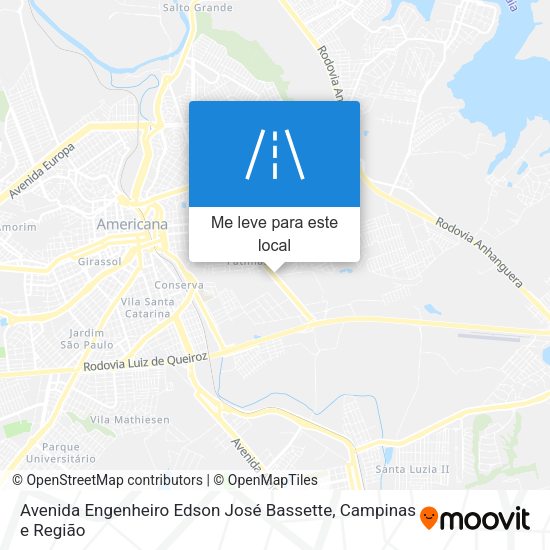 Avenida Engenheiro Edson José Bassette mapa