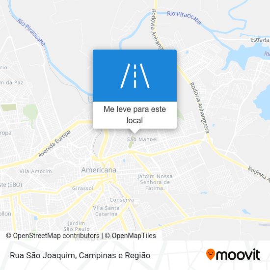 Rua São Joaquim mapa