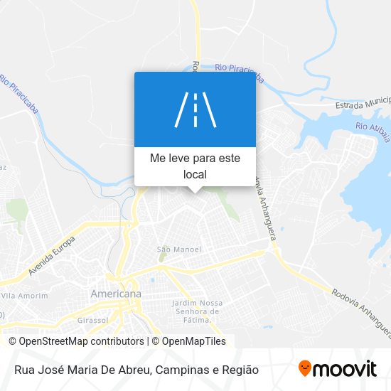 Rua José Maria De Abreu mapa