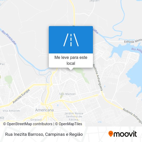 Rua Inezita Barroso mapa