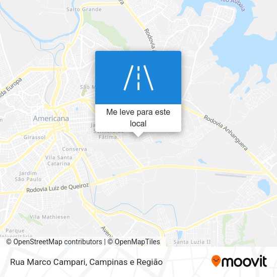 Rua Marco Campari mapa