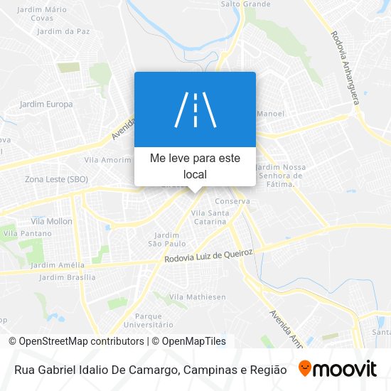 Rua Gabriel Idalio De Camargo mapa