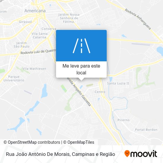 Rua João Antônio De Morais mapa