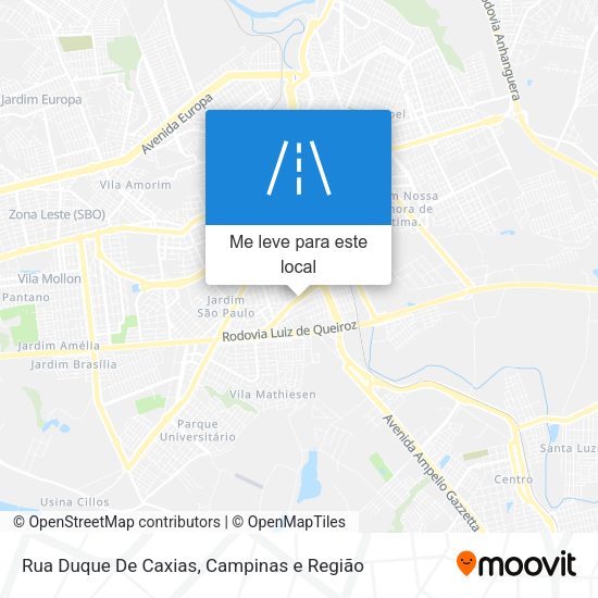 Rua Duque De Caxias mapa