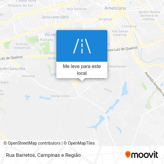 Rua Barretos mapa