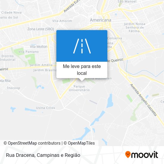 Rua Dracena mapa