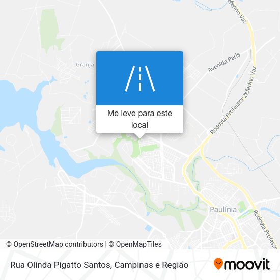 Rua Olinda Pigatto Santos mapa