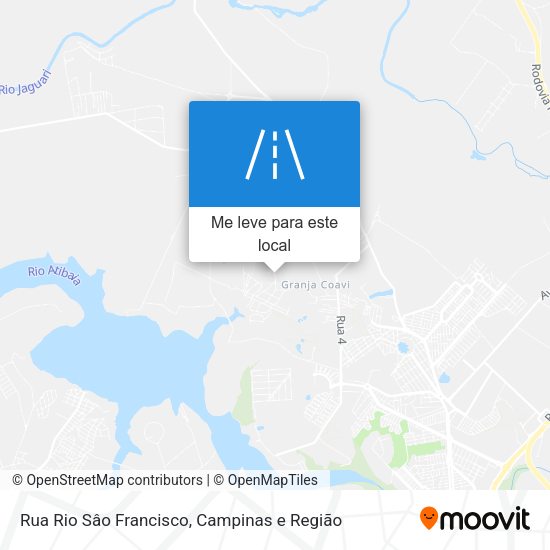 Rua Rio Sâo Francisco mapa