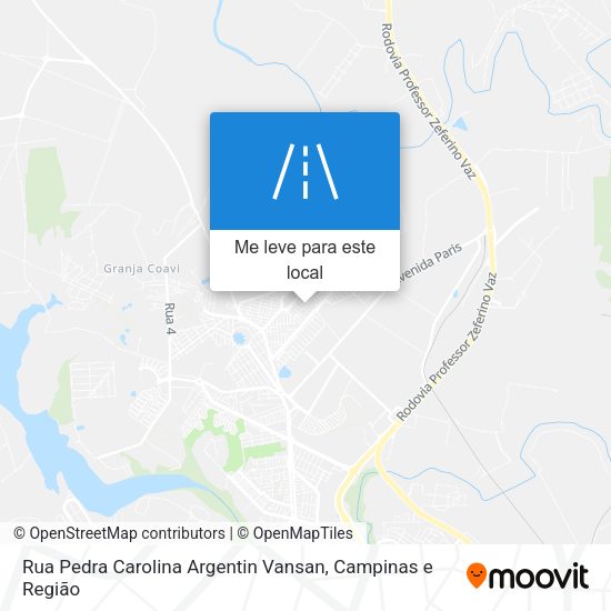 Rua Pedra Carolina Argentin Vansan mapa