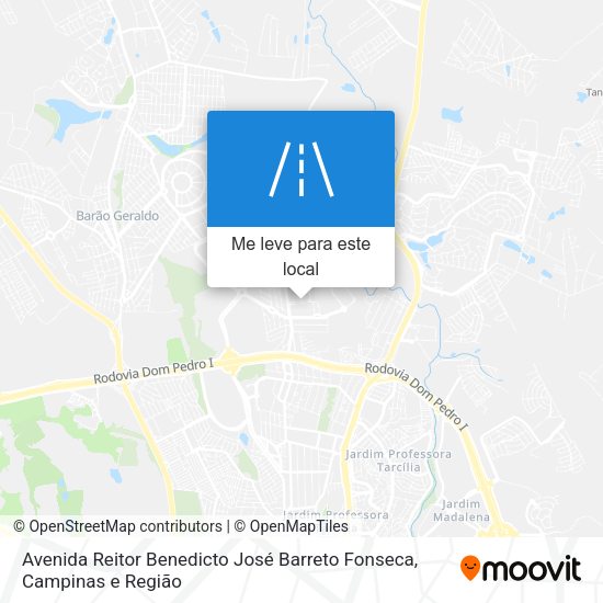 Avenida Reitor Benedicto José Barreto Fonseca mapa