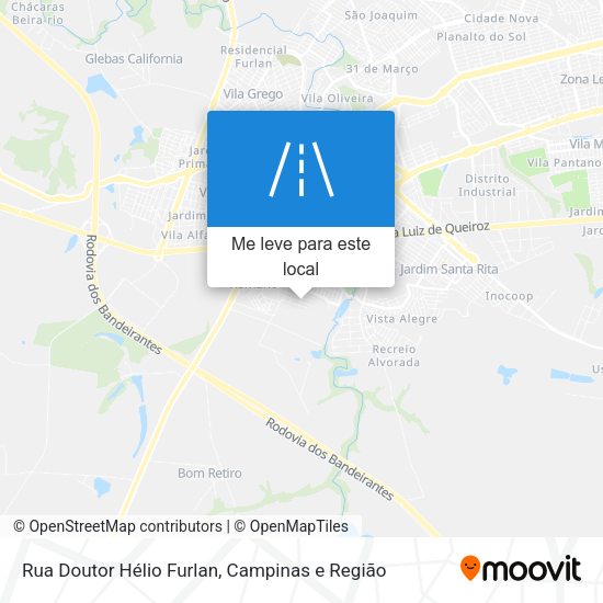 Rua Doutor Hélio Furlan mapa