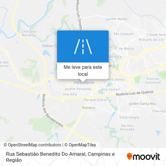 Rua Sebastião Benedito Do Amaral mapa