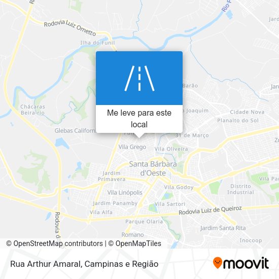 Rua Arthur Amaral mapa