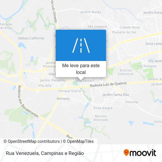 Rua Venezuela mapa