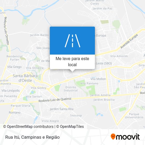 Rua Itú mapa