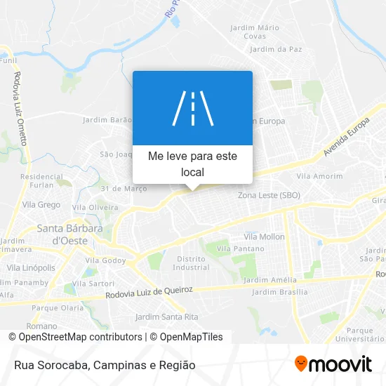 Rua Sorocaba mapa