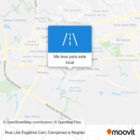 Rua Lila Eugênia Carr mapa