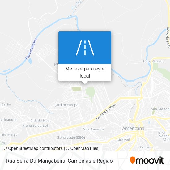 Rua Serra Da Mangabeira mapa