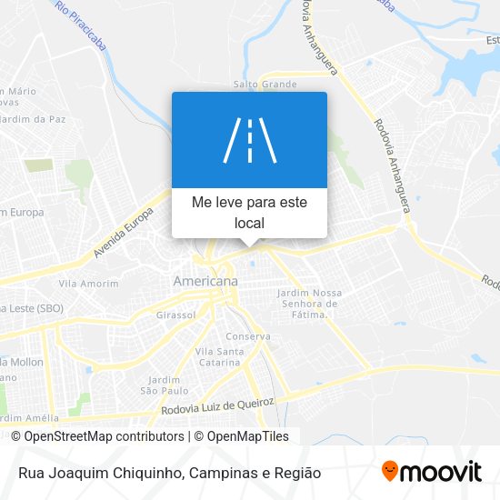 Rua Joaquim Chiquinho mapa