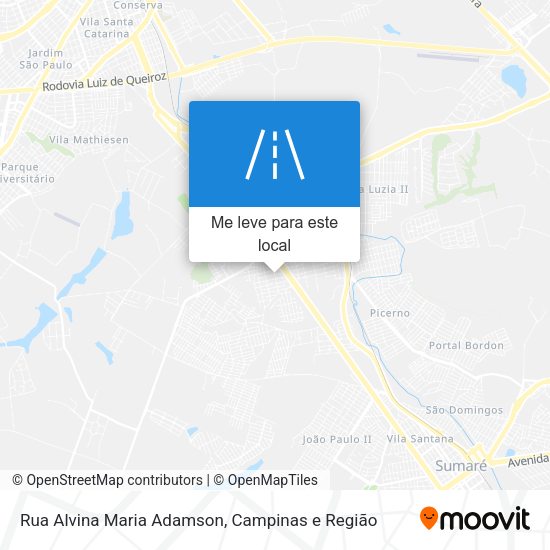 Rua Alvina Maria Adamson mapa