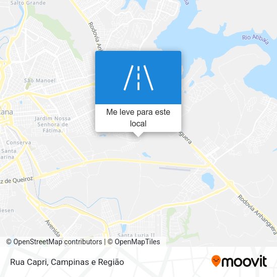 Rua Capri mapa