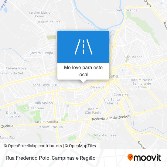 Rua Frederico Polo mapa