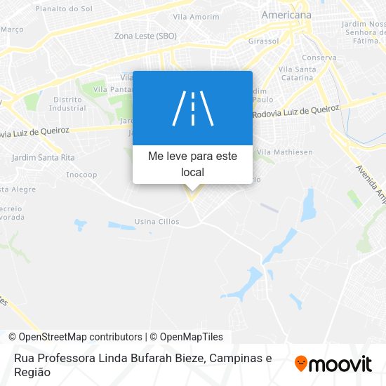 Rua Professora Linda Bufarah Bieze mapa