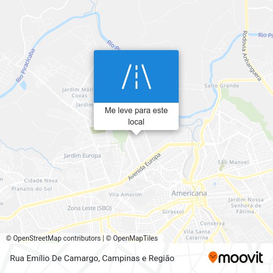 Rua Emílio De Camargo mapa