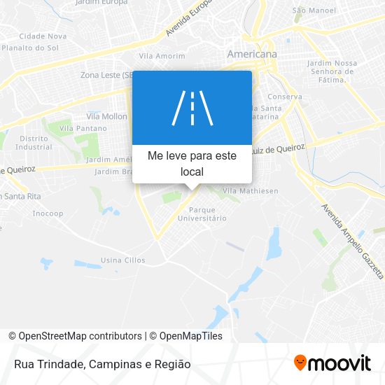 Rua Trindade mapa