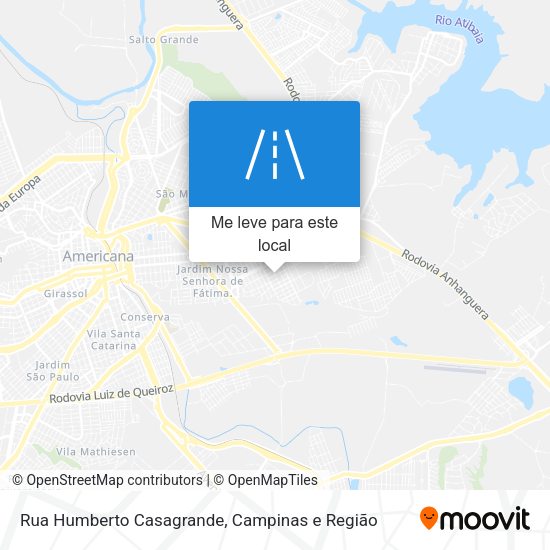 Rua Humberto Casagrande mapa