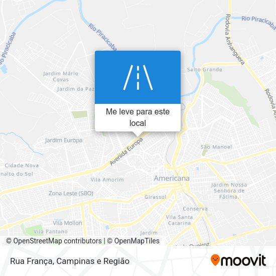Rua França mapa