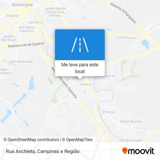 Rua Anchieta mapa