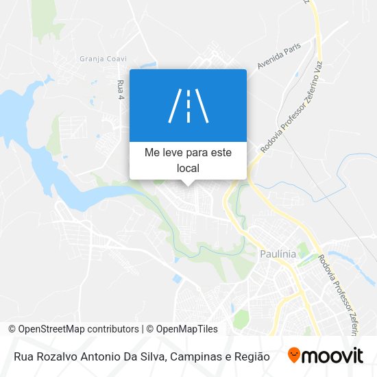 Rua Rozalvo Antonio Da Silva mapa