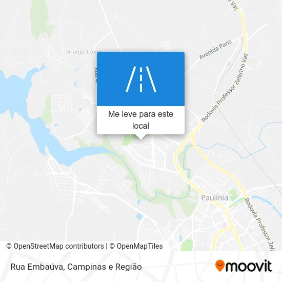 Rua Embaúva mapa