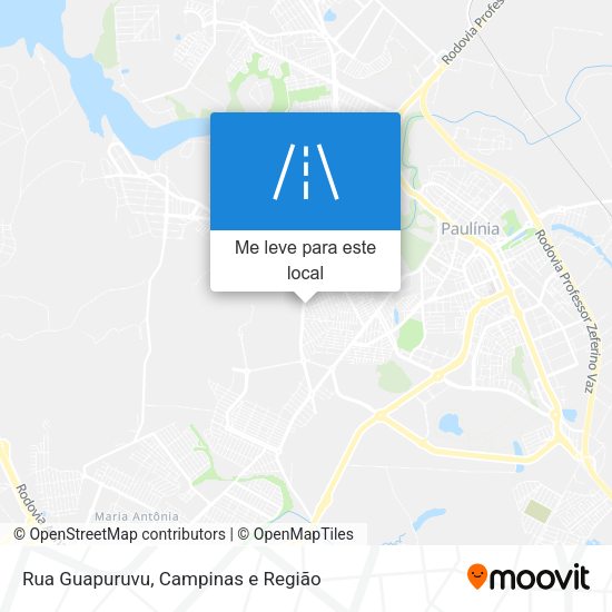 Rua Guapuruvu mapa