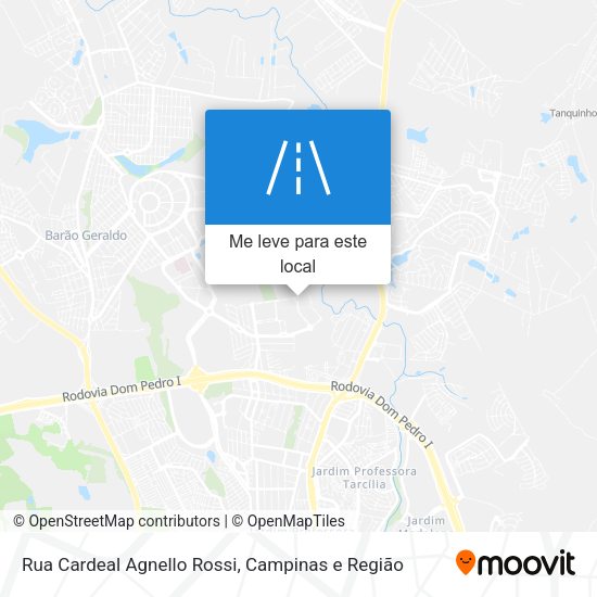 Rua Cardeal Agnello Rossi mapa