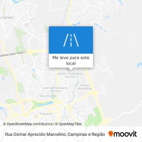 Rua Osmar Aprecido Marcelino mapa