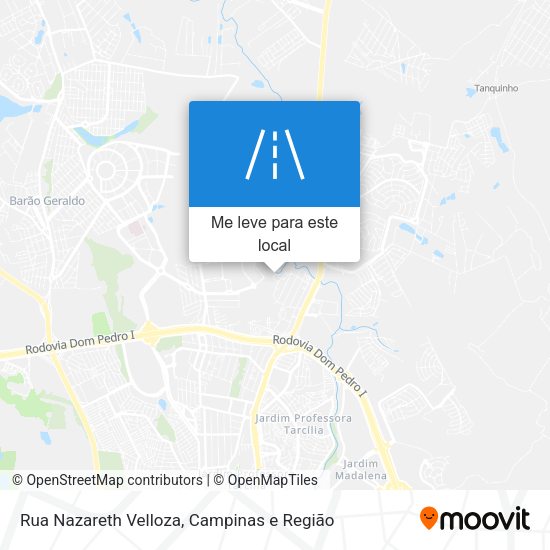 Rua Nazareth Velloza mapa