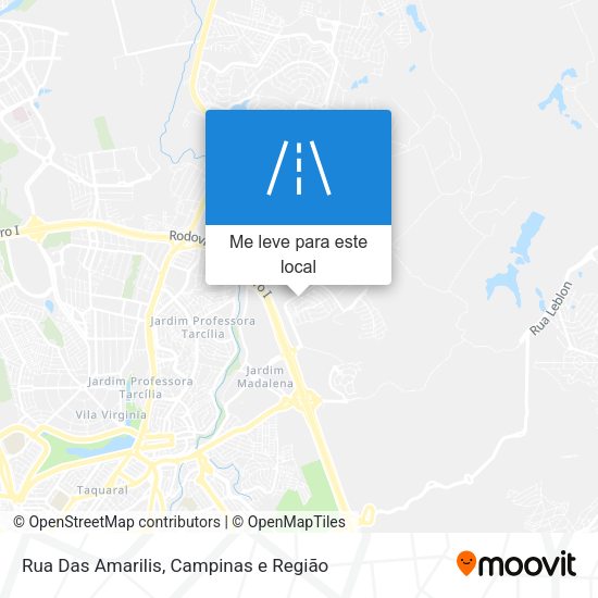 Rua Das Amarilis mapa