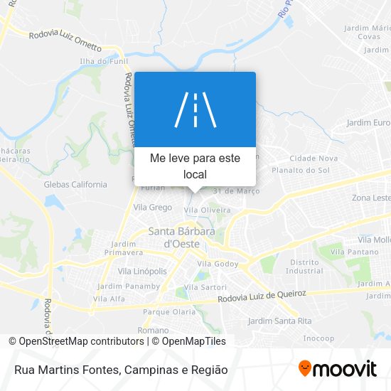 Rua Martins Fontes mapa