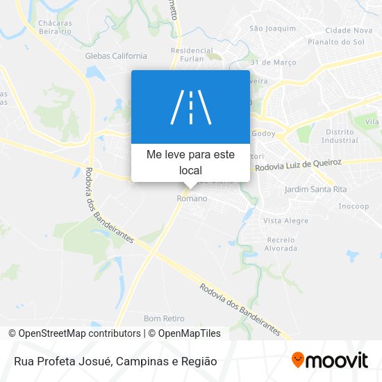 Rua Profeta Josué mapa