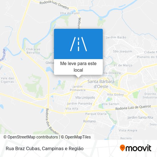 Rua Braz Cubas mapa